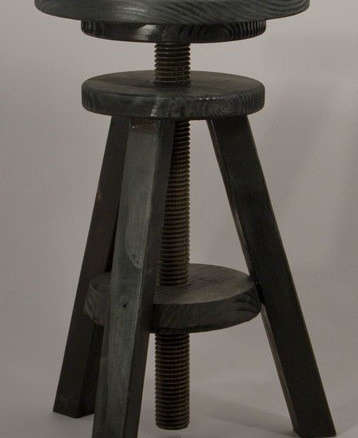 corkscrew stool black 8