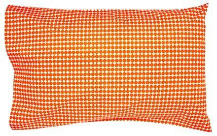 fluro orange flower pillowcase 8