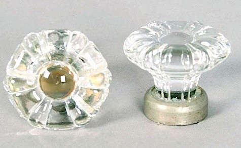 colonial ribbed glass cabinet knobs 8