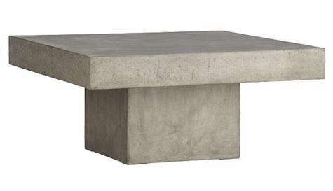 Cb2 Element Cement Coffee Table Flash, Element Coffee Table Cb2