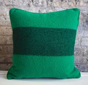 Green Hudson Bay Pillow  