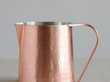 Hammered copper pitcher 2  