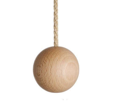 natural wooden ball pull 8
