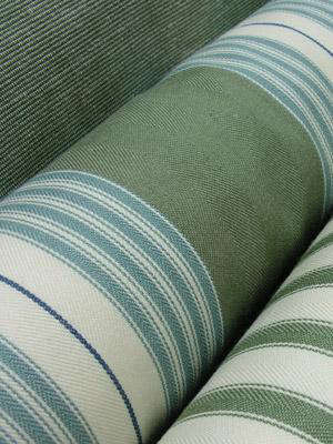 panama seagreen, sage cotton stripe 8