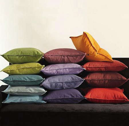 West Elm linen pillow covers color  