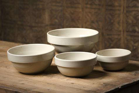 american stoneware bowls white