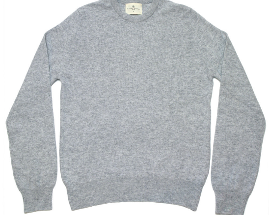 ash grey merino crewneck sweater 8