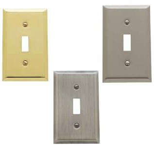 bevel design brass switch plate 8
