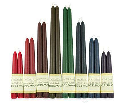colored beeswax taper candles 8
