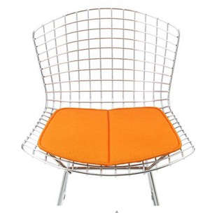 bertoia side chair orange