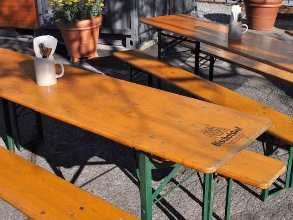 beer garden table and benches 8