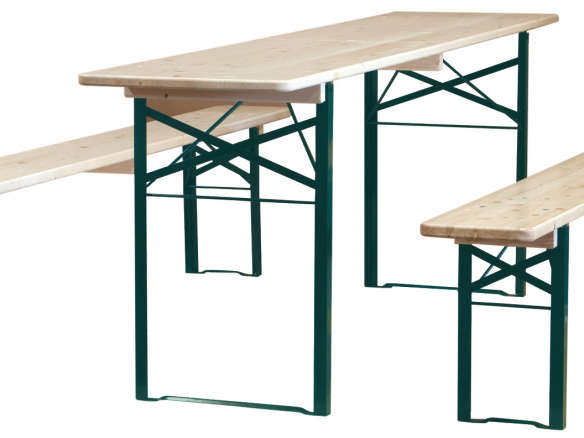 biergarten folding wood table and bench sets 8