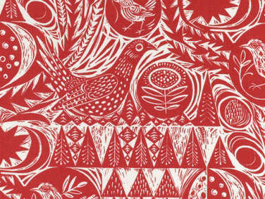 Fabrics  Linens St Judes Bird Garden Fabrics by Mark Hearld portrait 6
