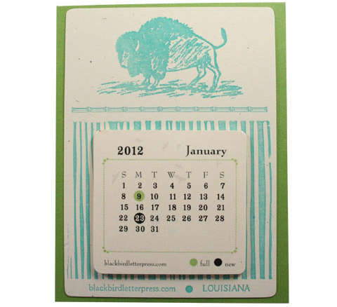 bison letterpress desk calendar 8