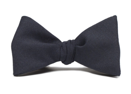 black formal wool bow tie 8
