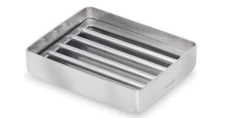nexio soap dish with stainless steel rails 8