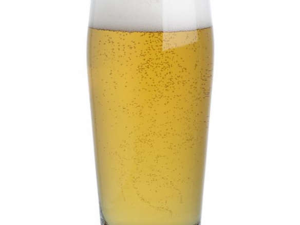 blonde beer glass 8