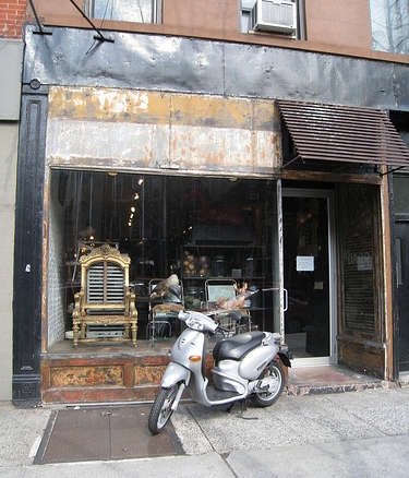 brooklyn store with motorcycle  