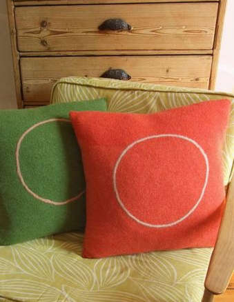 C1 Knitted Felted Cushions portrait 3