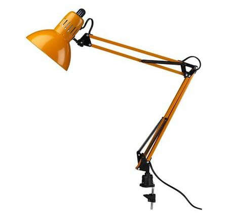 cb architect orange lamp  