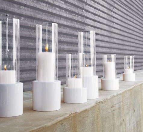 cb2 ceramic lanterns  