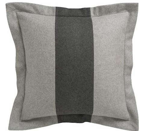 cb2 gray cushion  