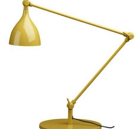 cb2 yellow lamp  