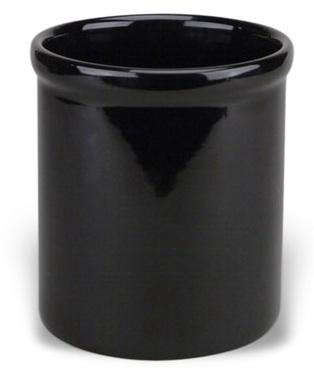 ceramic utensil holder black