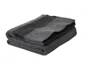charcoal grey blanket woolrich  