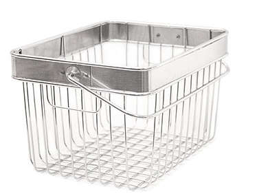 chrome wire storage basket  