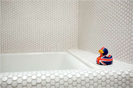 Bath Dal Penny Round Tile Remodelista, Round Bathroom Tiles
