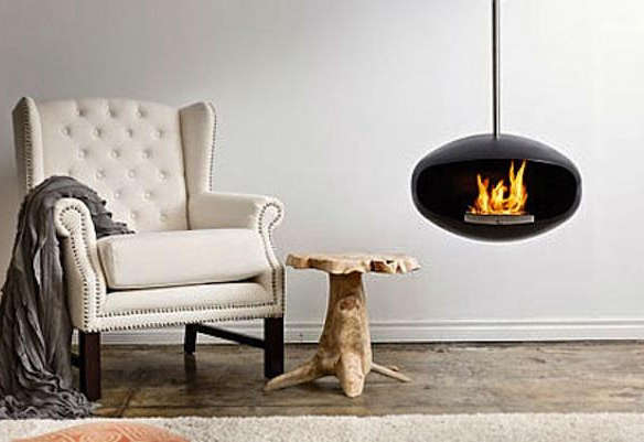 cocoon fires hanging fireplace set 8