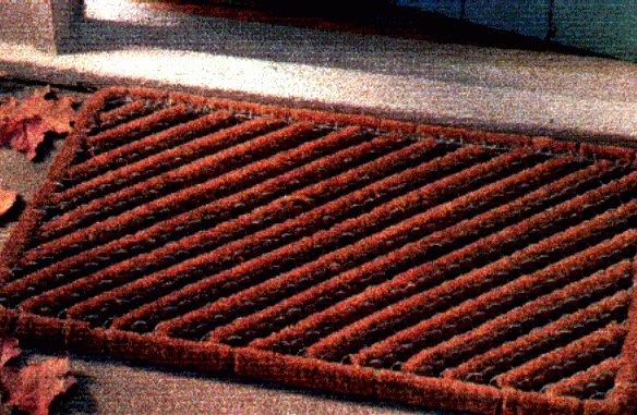 coir diagonal doormat  