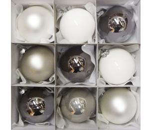 multi solid christmas baubles 8