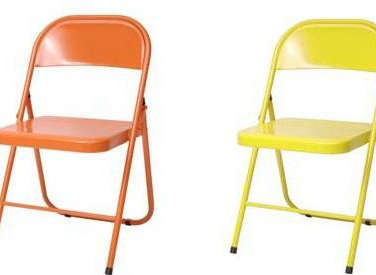 conran yellow orange folding chair  