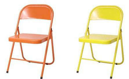 conran yellow orange folding chair