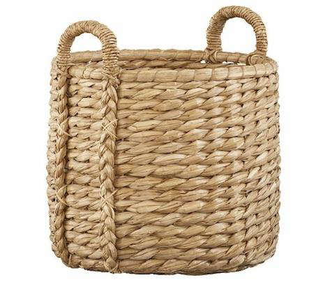 crate barrel seagrass basket