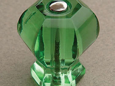 depression green glass knob  