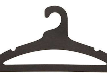 ditto black cardboard coat hanger  