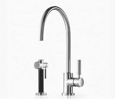 single lever kitchen mixer with hand shower set 8