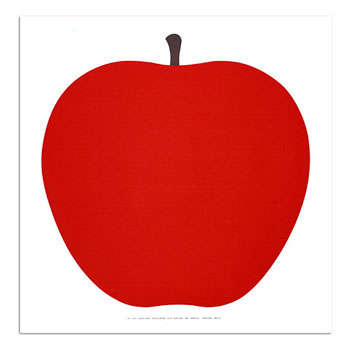 enzo mari la mela modern poster 8