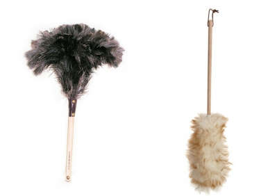 feather and wool dusters  