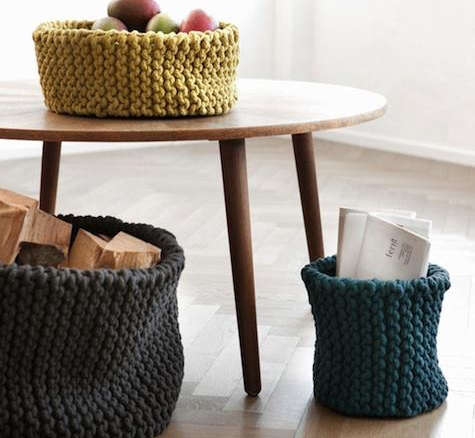ferm living knitted baskets 2  