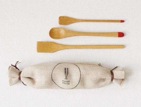 mini bamboo spoon set 8