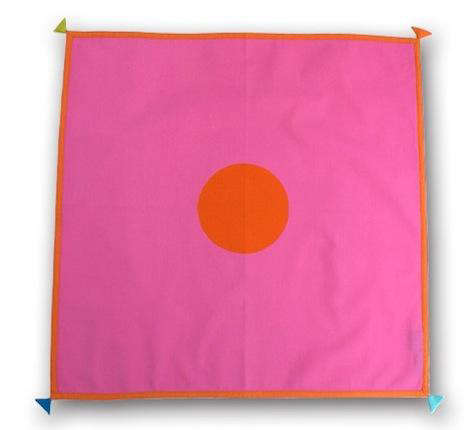cotton pink flag napkin 8