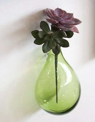 tear vase with mini succulent bouquet 8
