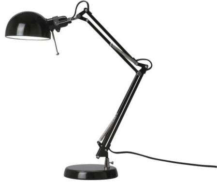 forsa black work lamp