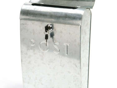 galvanized post box  