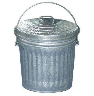 galvanized garbage pail 8