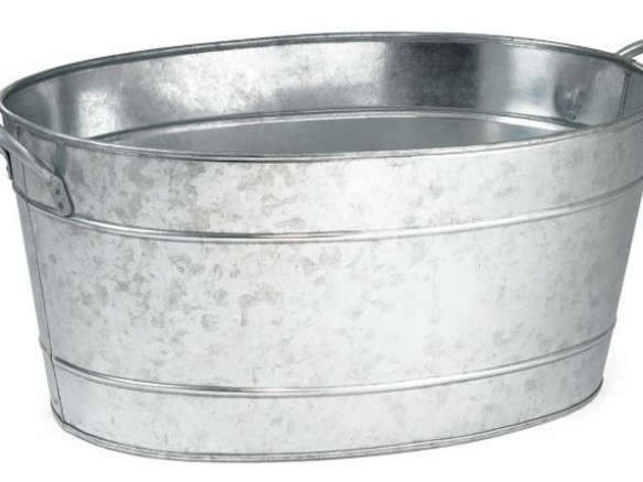 galvanized oval wash tub 8